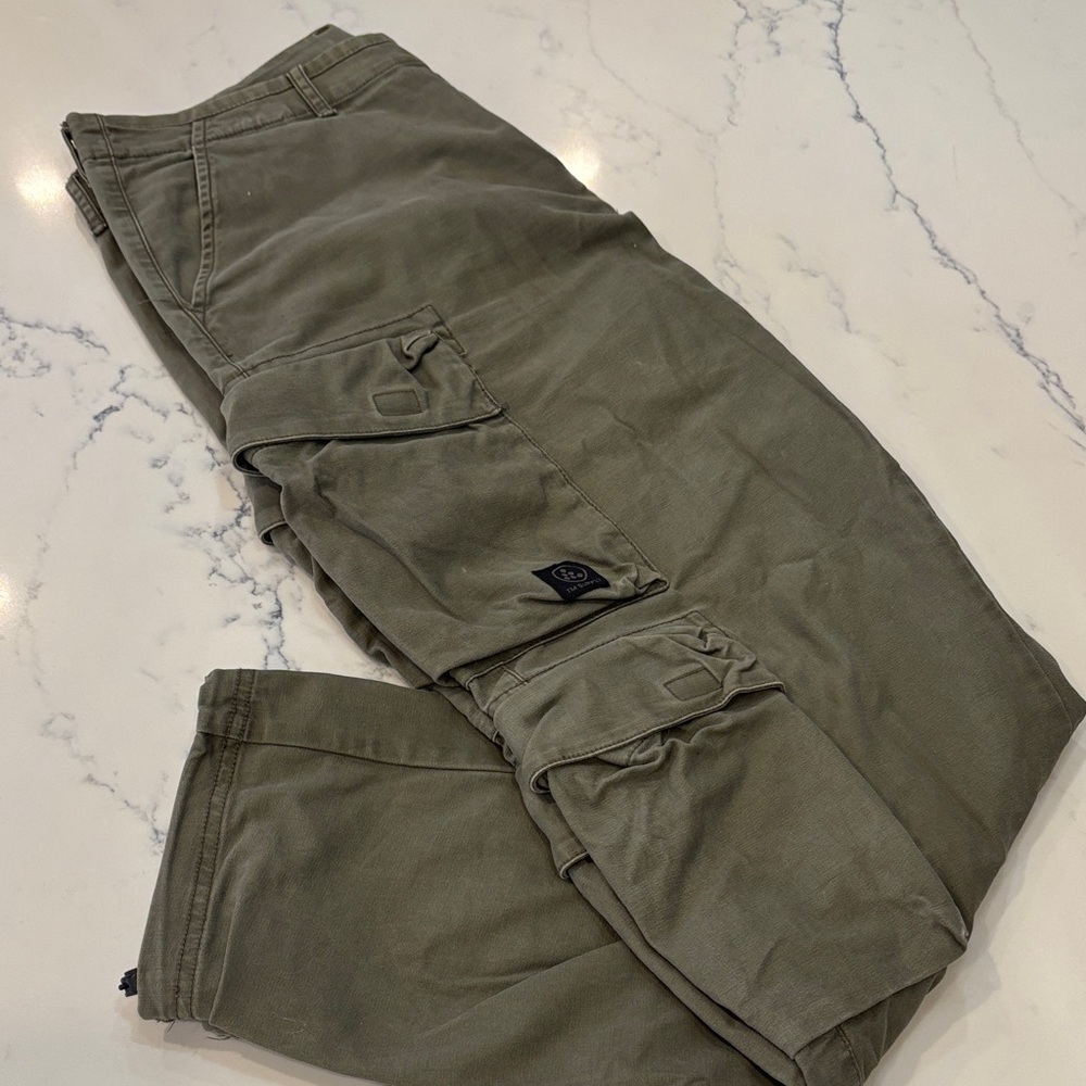 Topman Khaki Cargo Pants for Men
